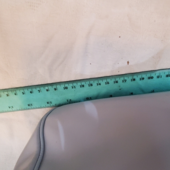 Chris Lancelot baby blue leather frame vintage purse - Picture 8 of 11